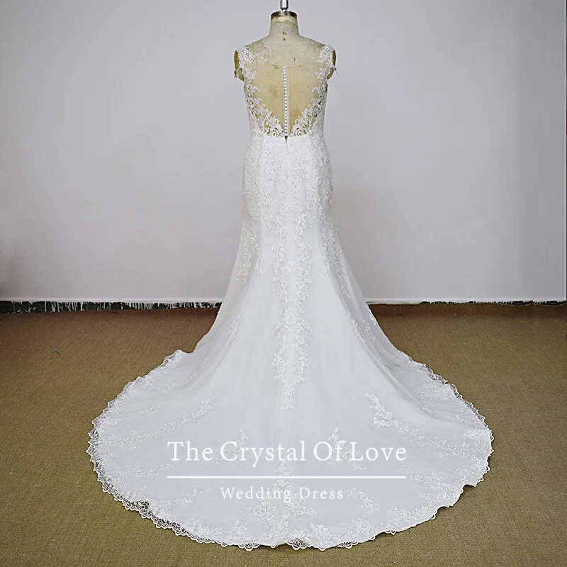 Mermaid Or Trumpet Style Wedding Dress With Sleeves Wedding Dress