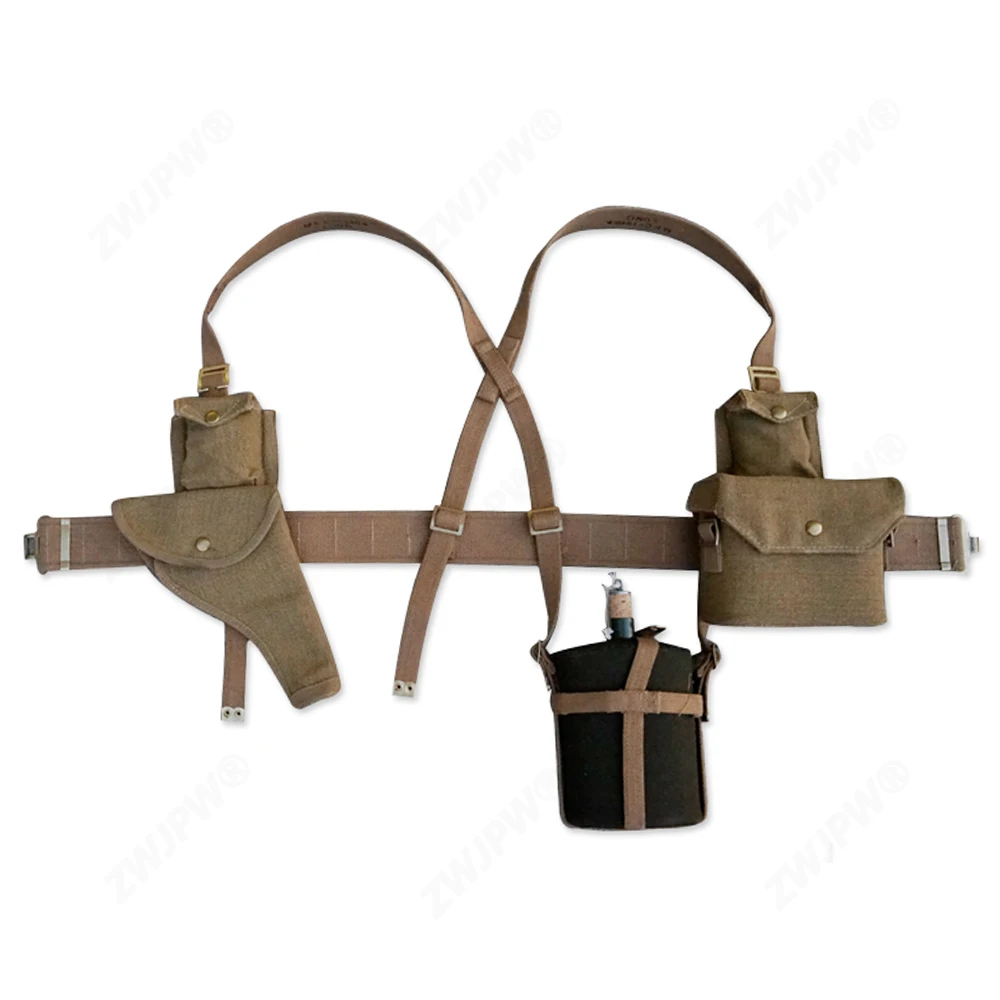 ZWJPW-WW2 BRITISCHEN ARMEE P37 Offizier Ausrüstung Kombination Mit Holster & Gürtel & Strap & Kantine & Tasche Hohe Qualität ZWJPW WW2