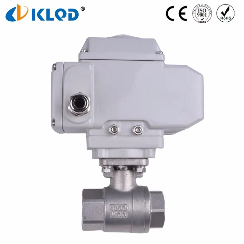 Q911f16dn25 Electric Actuated Stainless Steel 1 Inch Ball Valve To