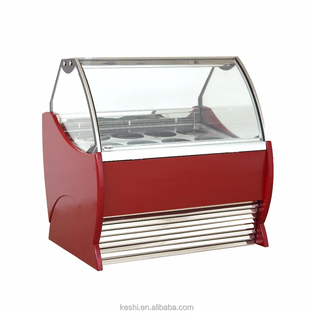 Italian Gelato Ice Cream Dipping Cabinets Used Ice Cream Showcase