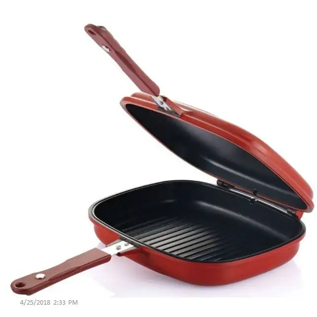 double sided frying pan