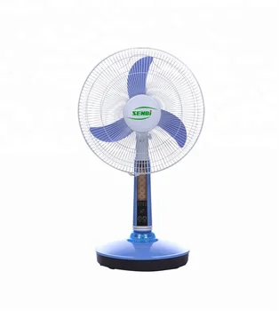 charging table fan with light