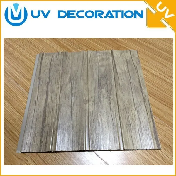 New Pvc Film Design Newest Flat Board Pvc Ceiling Tiles 25cm Wood