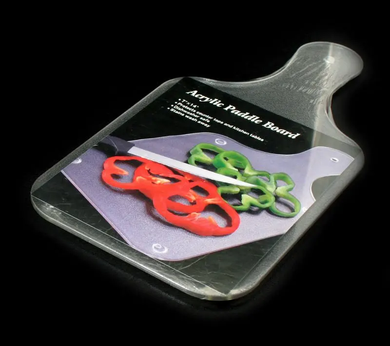 plastic cutting board with lip