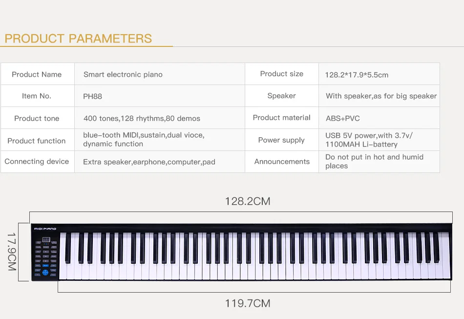 piano electrico niños