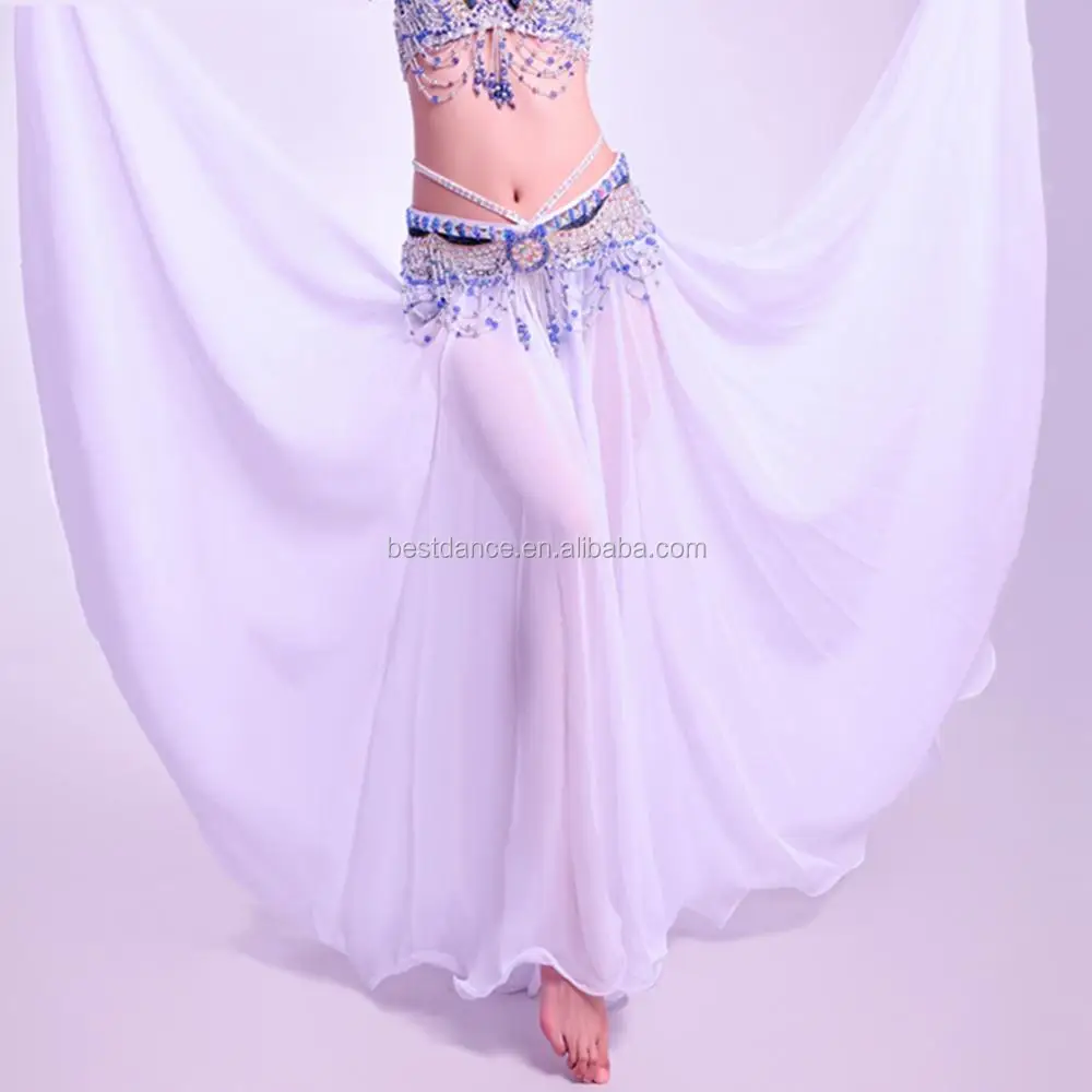 New Belly Dance Costume Chiffon Full Circle Long Skirt Dress Bollywood Carnival 
