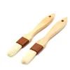 New arrival pig hair wood handle roasted brush bbq oil brush with oak wood handle
