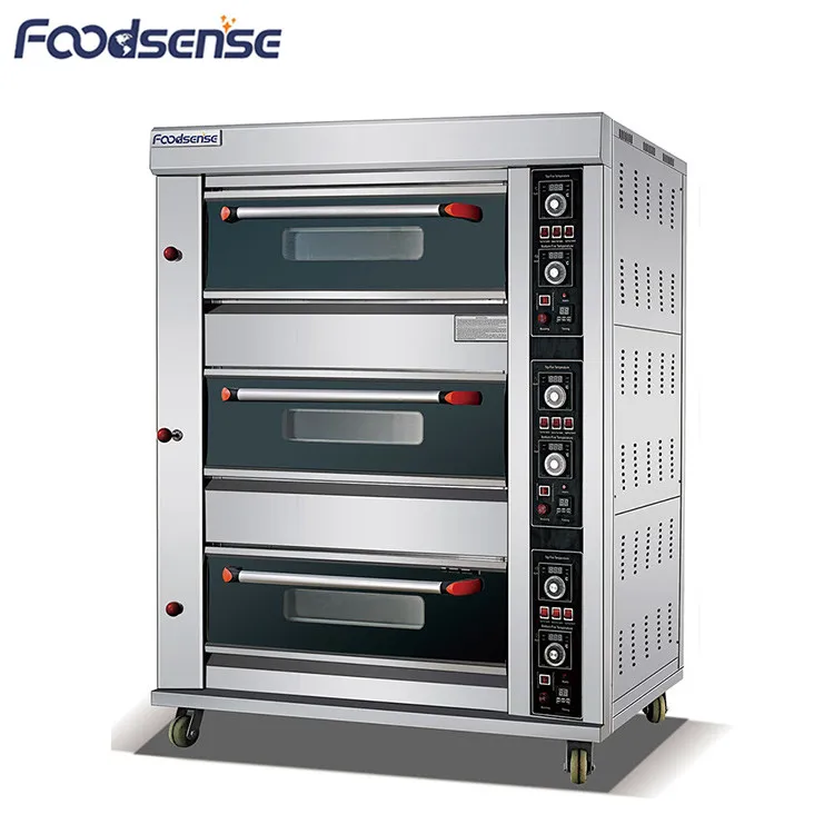 Manufactory Supply Gas Deck Oven 3 Deck 6 Tray Used Commercial Bread
