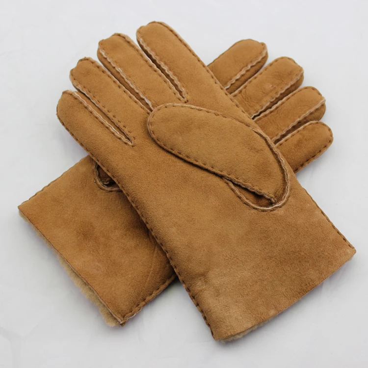 Ladies fabric dress gloves and double face wholesale winter gloves
