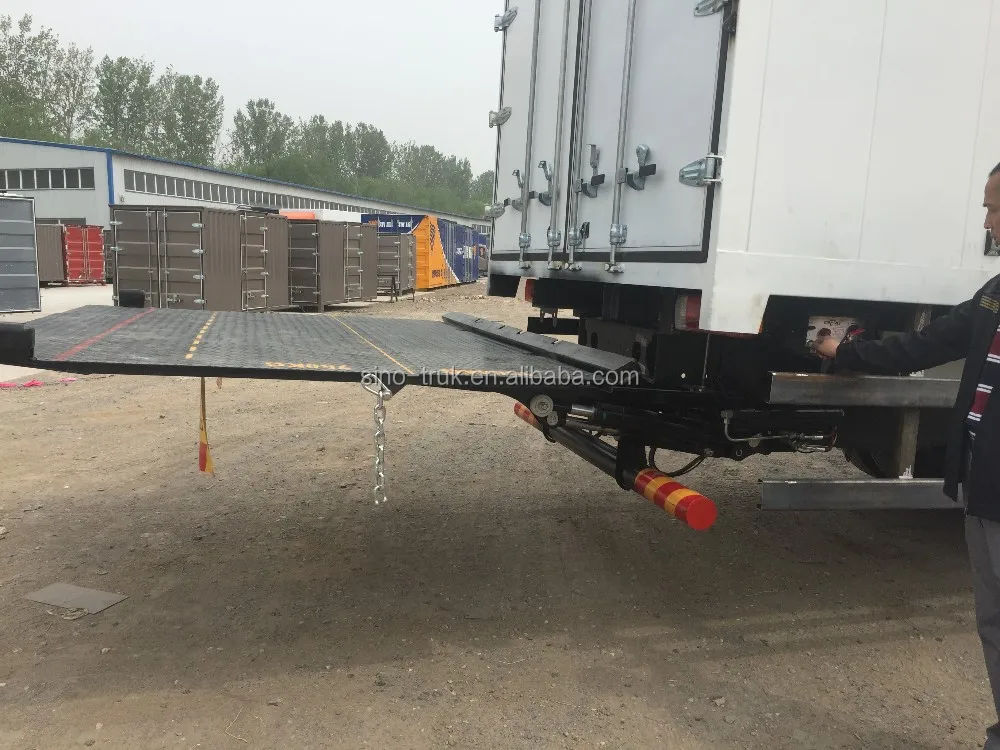 Howo 12 Wheels Rear Hydraulic Ramp Van Truck/ 8x4 Hydraulic Loading Ramp Cargo Truck Buy Howo