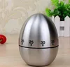 Oval 60 Pieces Countdown Egg-shaped Timber Mechanical Countdown Kitchen Countdown Stainless Steel Timer