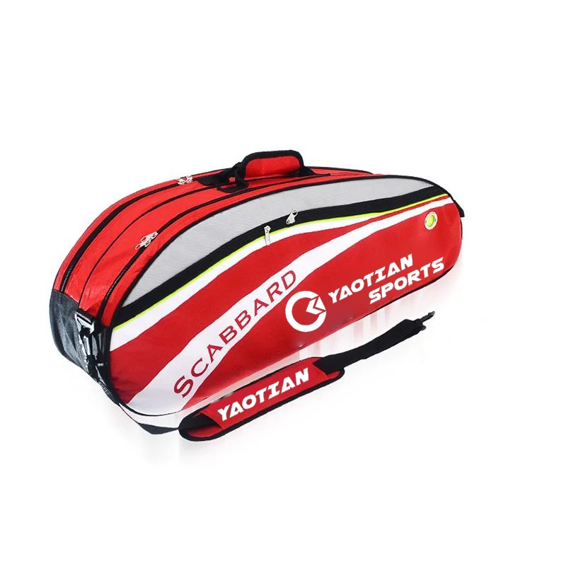 Factory Lightweight 6 Racquets Badminton Bag Customized Sporting Tennis
