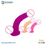 8.9 inch Silicone Free suction dildo realistic and vibrators Sex toy Penis with suction cup