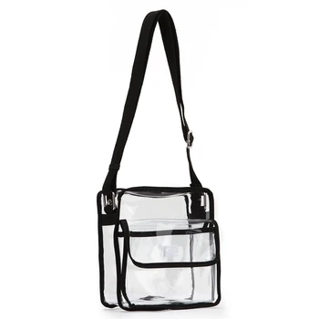 Messenger Event Stadium Roved Shoulder Bag Transpa Purse Adjule Strap See Through Handbag Crossbody Men