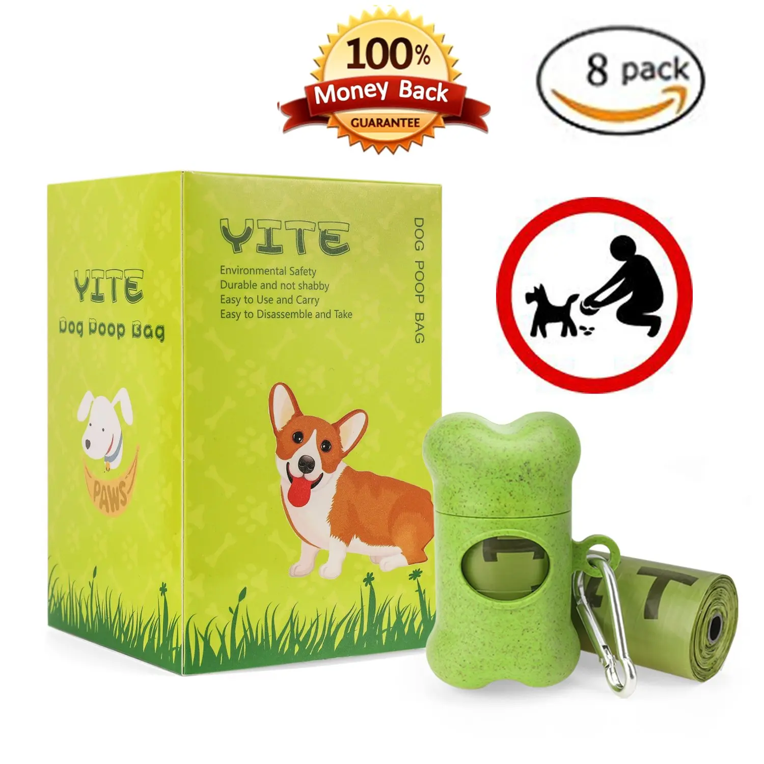 Bags Bulk Find Deals On Line At Alibaba Get Quotations Yite Dog Bags Waste Doggy 8 Rolls 120 Pet