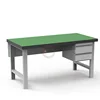 heavy duty industrial metal workbench table manufacturer ESD workstation with drawer