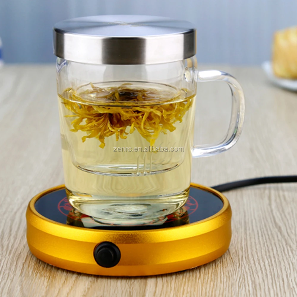 130z 370cc Personal Glass Tea Cup With Strainer And Lid Hot Tea Mug