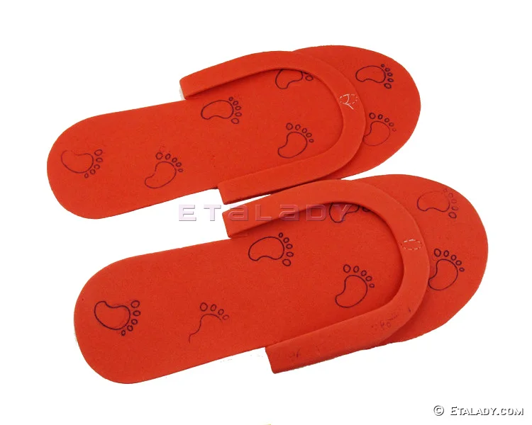 Flip Flops Custom Printed Pedicure Slippers For Wholesale Disposable