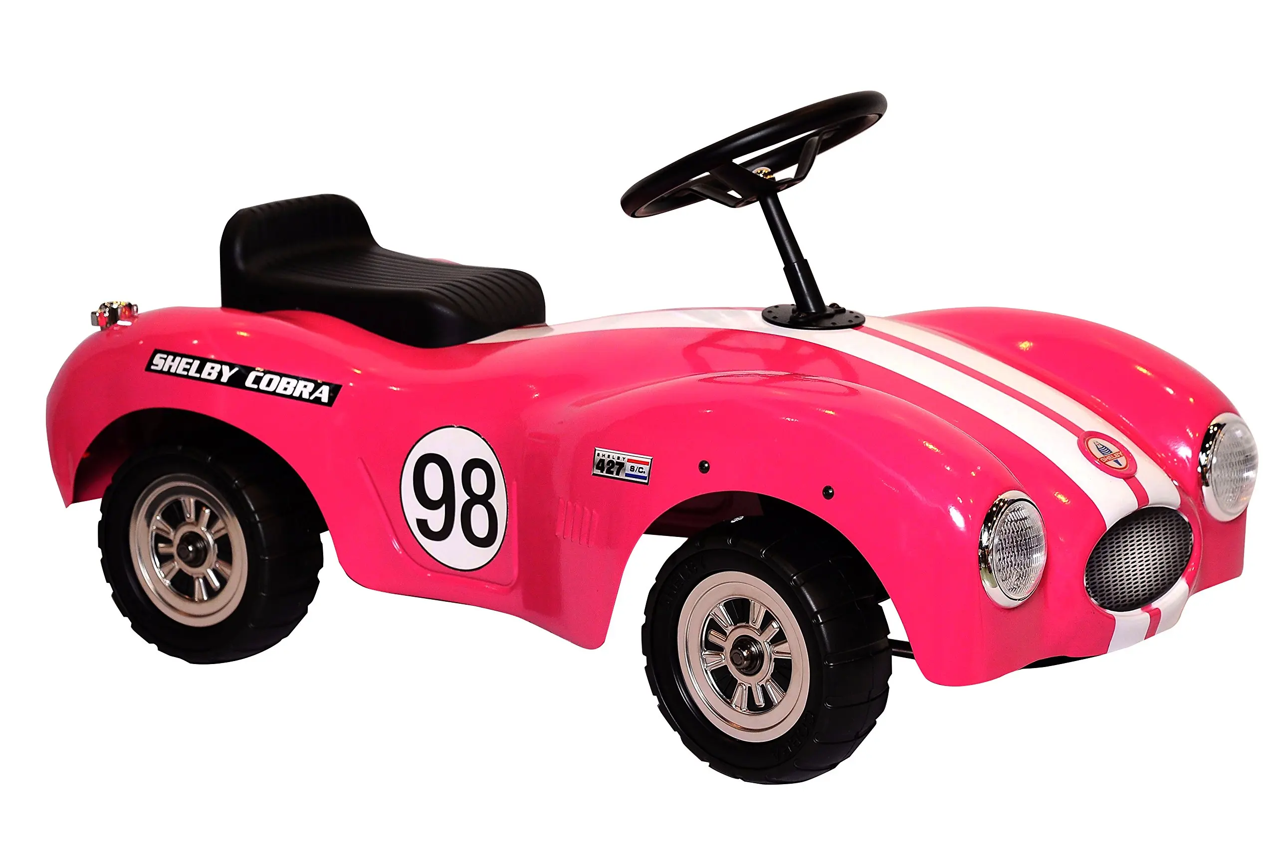 Get Quotations · Beyond Infinity Shelby Cobra Official Licensed Stamped  Steel Foot To Floor Ride On