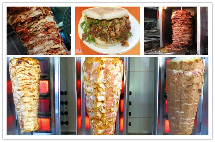 Oem Wholesale Price Mini Electric Shawarma Machine In Dubai Glass Cover ...