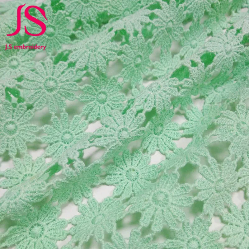 mint green lace material