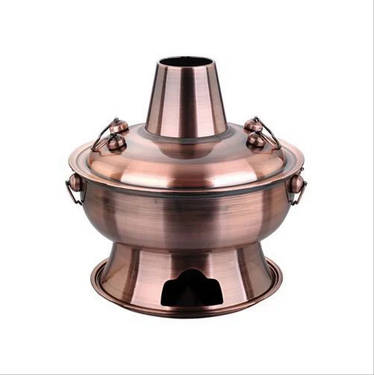 Chinese Style 28cm Stainless Steel Chimney Hot Pot Charcoal Stove Buy