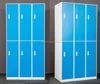 Six Door Metal Lockers, Metal Wardrobe Storage Closet, Dressing Room Cube Lockers