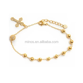black moti bracelet gold