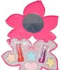 Chinese supplier New style Maple leaf shaped mirror kids makeup box