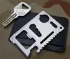 Large size 11 functions in 1 Multifunction Tool Pocket saber Card Outdoor Camping Survival KnifeTravel Kits