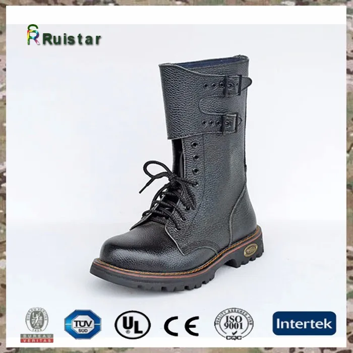 black commando boots