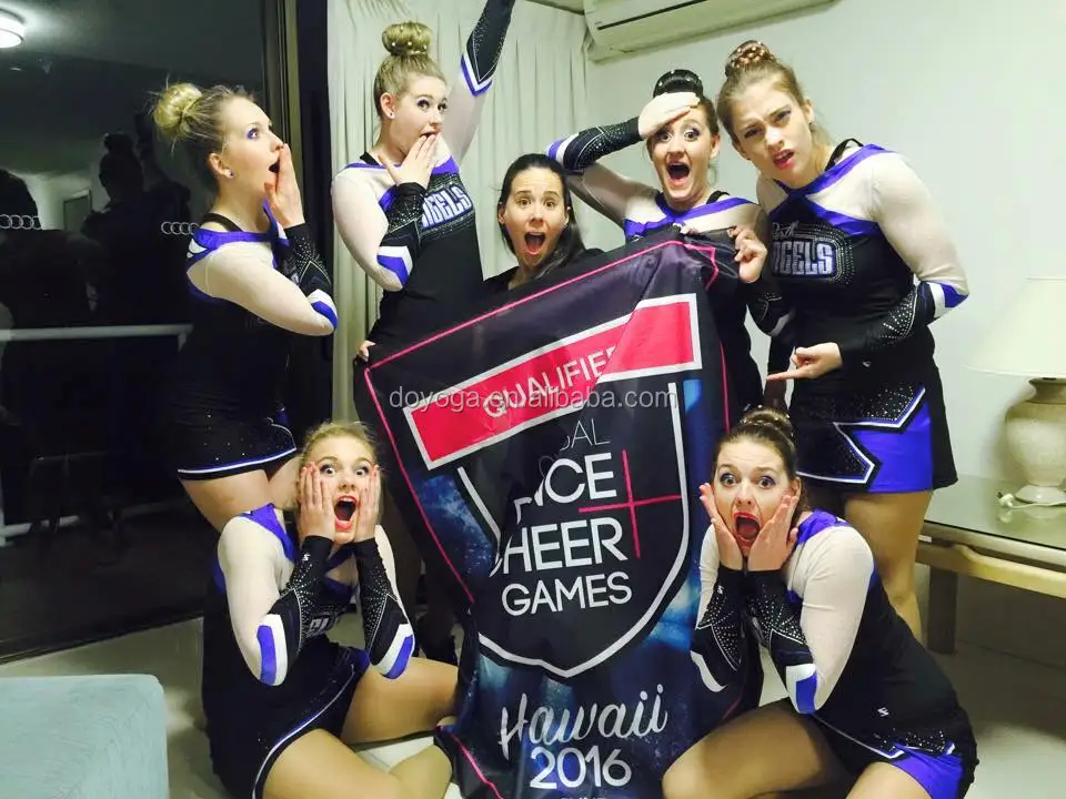 Wholesales Cheap Metallic Cheerleading Dance Uniforms Crop Set Girls Buy Metallic Cheerleading