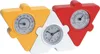 3 in 1 connected hand by hand thermometer & hygrometer clock gift set