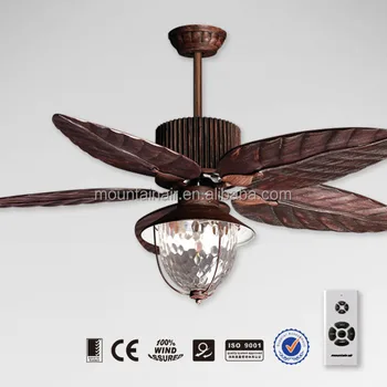 Remote Control Ceiling Fan With Big Fan Blade Leaf Buy Big Fan
