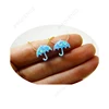 Customized Umbrella Shape Opal Blue Loose Stone Necklace With Summer Jewelry