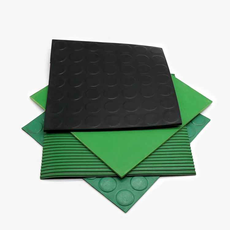 High elastic corrugated non asbestos anti skid rubber sheet