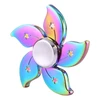 Chinese Fidget Spinner Colorful Bauhinia Flower Shape Tri Spinner Desk Toy Finger Focus