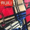 Wool/polyester lamb fur printed lining fabric