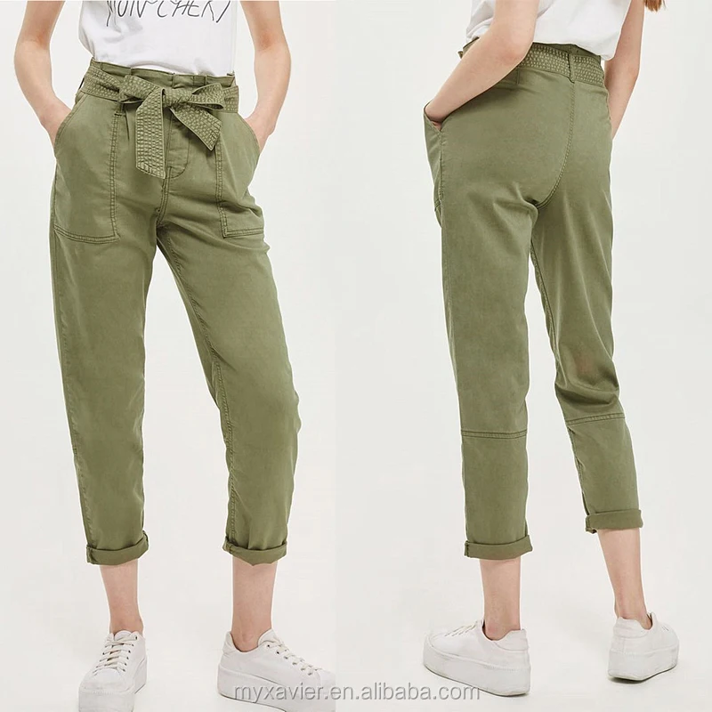 utility cropped trousers