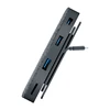 11 In 1 Type C HUB For Macbook with 1*USB 2.0+3*USB 3.0+HDM I+VGA+RJ45+PD+SD/TF Card