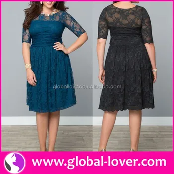 plus size women's lace dresses