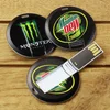 Customized LOGO Creative business name card usb flash drive, round super thin card usb flash drive promotional