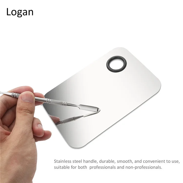 stainless steel makeup spatula