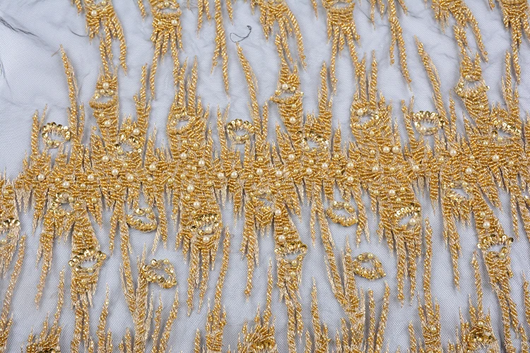 Highgrade Handwork Shiny Gold Bridal Crystal Beaded Fabric Buy Bridal Beaded Fabric,Gold