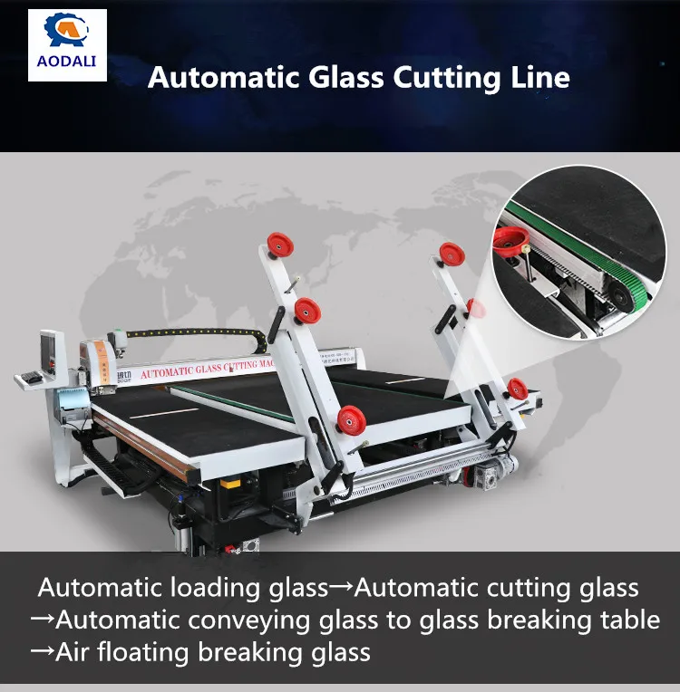 Auto Glass Loading Machine Glass Cutting Line Cnc Glass Production Line