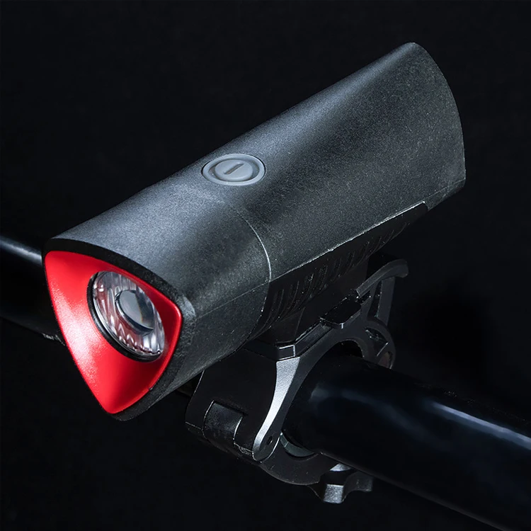 Cycling Torch Shark Shape USB Rechargeable Bike Front Light Fits All Bicycles