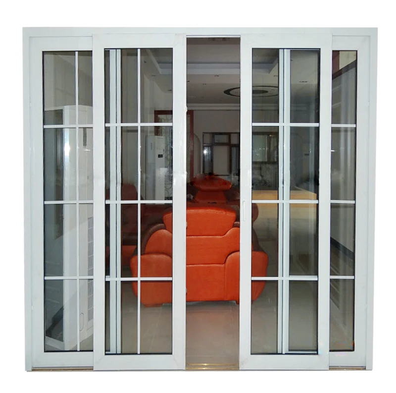 Exterior triple doors,Plastic/pvc glass interior door