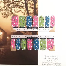 Colorful Skull Nail Arts Sticker 14 pcs set Waterproof Nail Decal Art Sticker Gel Polish Manicure