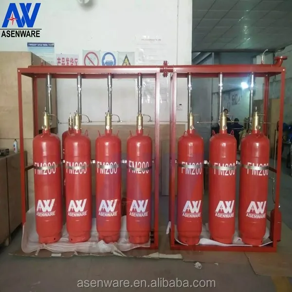 N2 driving pipeline type fm200 Fire Extinguisher