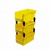 Column stackable assembly plastic storage container